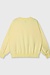10Days Pastellgelber übergroßer Pullover mit Logo