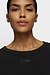 10Days Schwarzer weicher Scuba-Cropped-Pullover