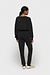 10Days Schwarzer weicher Scuba-Cropped-Pullover