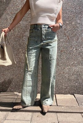 1/OFF Denim Baggy mit Flicken