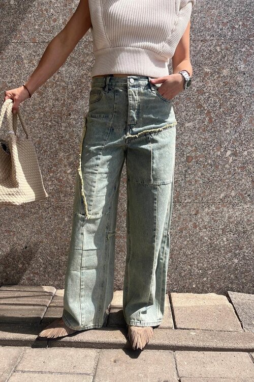 1/OFF Denim Baggy mit Flicken