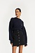 Rotate Marineblauer Pullover