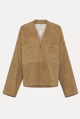 Forte_Forte Camel Suede Jacke