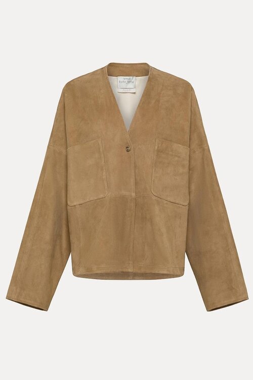 Forte_Forte Camel Suede Jacke