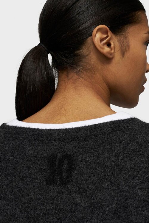 10Days Antra Melee weicher Strickpullover mit rundem Ausschnitt