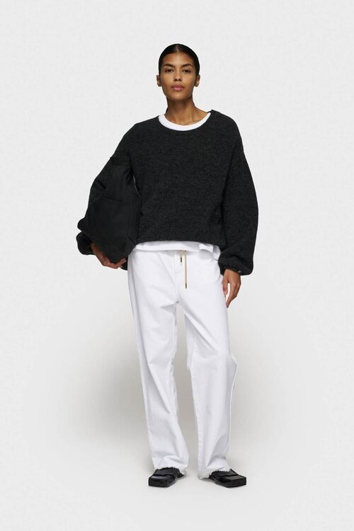 10Days Antra Melee weicher Strickpullover mit rundem Ausschnitt