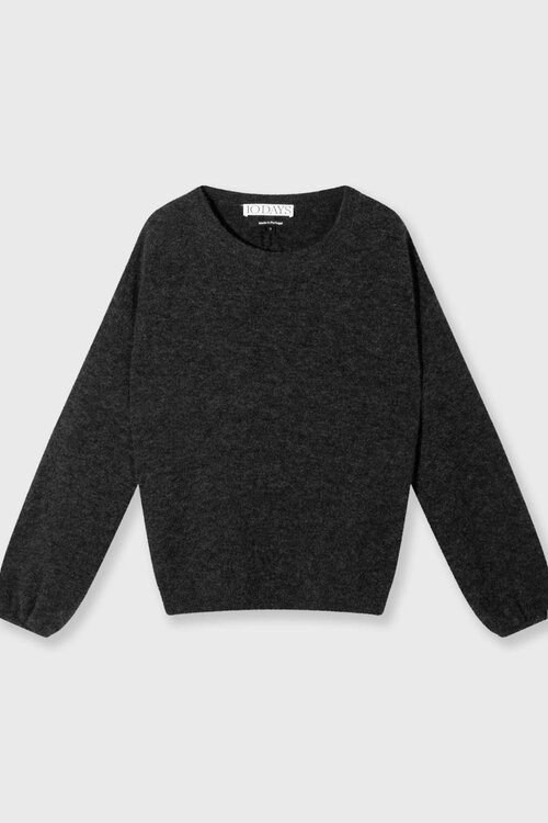 10Days Antra Melee weicher Strickpullover mit rundem Ausschnitt