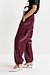 Essentiel Antwerp Bordeaux Faix Leathet Pantalon