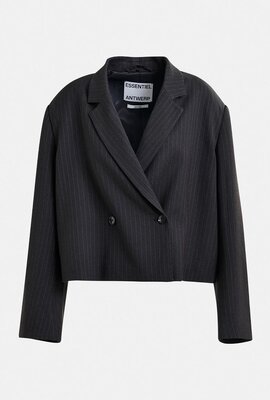 Essentiel Antwerp Anthrazitfarbener Cropped Blazer