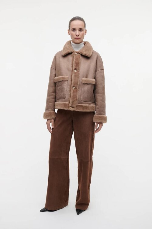 Studio AR by Arma Camel Faje Faux Mink Jacke