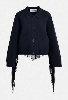 Essentiel Antwerp Navy Jack mit Fransen