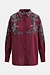 Essentiel Antwerp Bordeaux bestickte Bluse