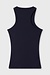 10Days Dunkelblaues Tanktop aus Rippfrottee