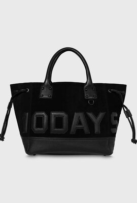 10Days Schwarze Ledershopper 10Days Schwarze Ledershopper