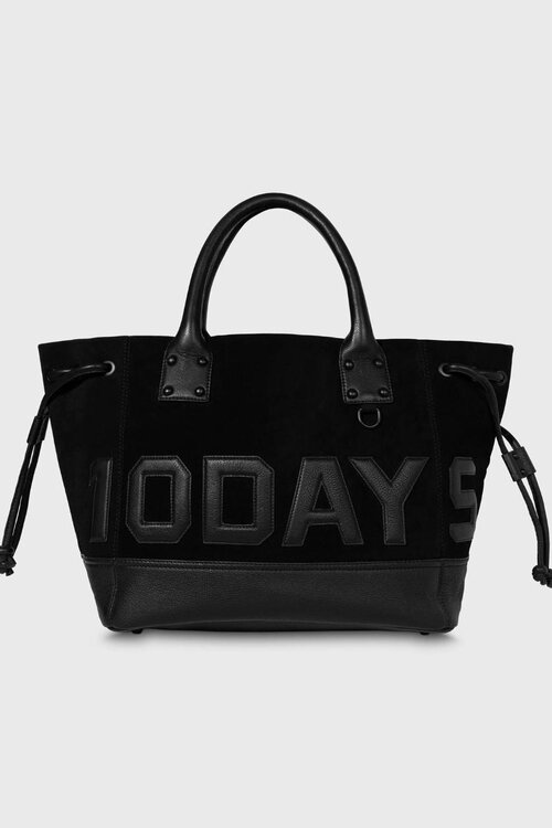 10Days Schwarze Ledershopper
