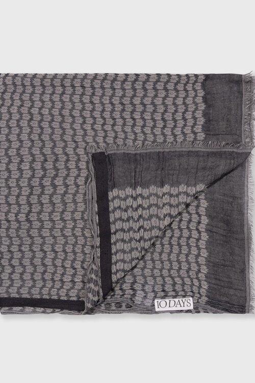 10Days Dunkelblaue Ikat-Schal