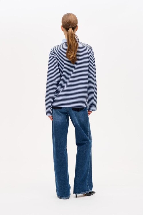 Baum Und Pferdgarten Blauer Polo-Pullover