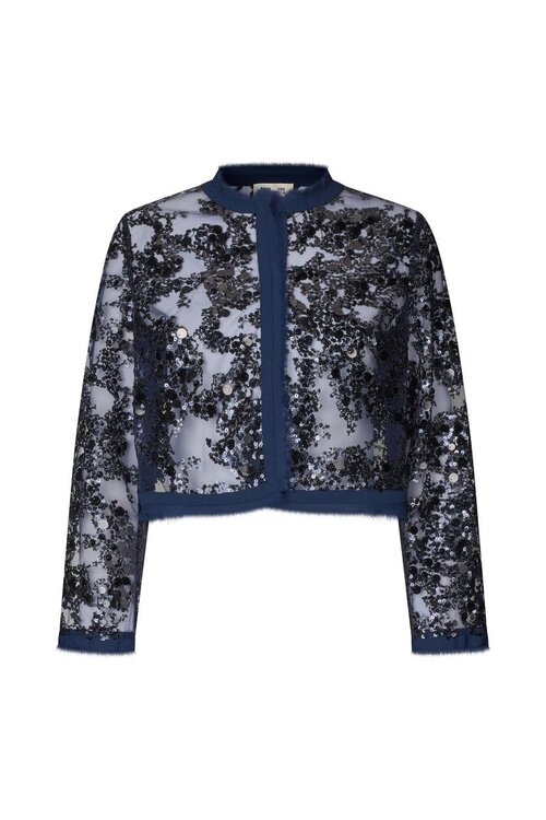 Baum Und Pferdgarten Blaue Kurze Jacke