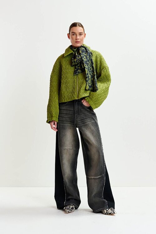 Essentiel Antwerp Olive Cropped Jacke