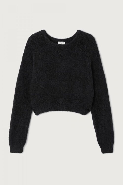 American Vintage Schwarzer Strickpullover