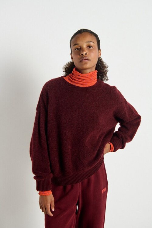 American Vintage Bordeaux Gestrickter Pullover