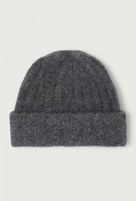 American Vintage Graue Strickmütze