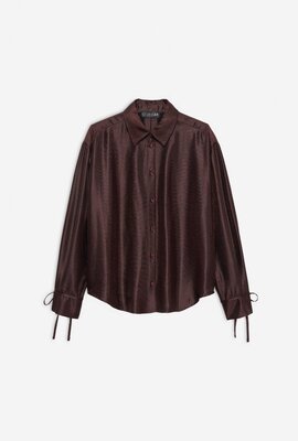 Studio AR by Arma Bordeaux Nona Shiny Bluse
