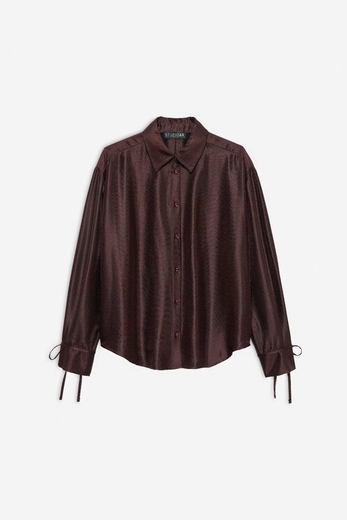 Studio AR by Arma Bordeaux Nona Shiny Bluse