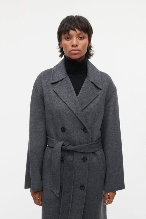 Studio AR by Arma Dunkelgrauer Mae Wollmantel