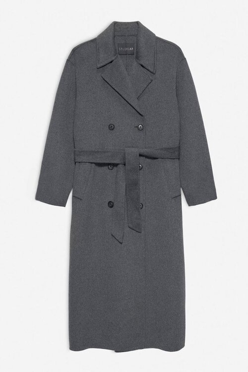 Studio AR by Arma Dunkelgrauer Mae Wollmantel