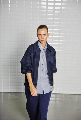 WITHBLACK Navy Bomber Jacke