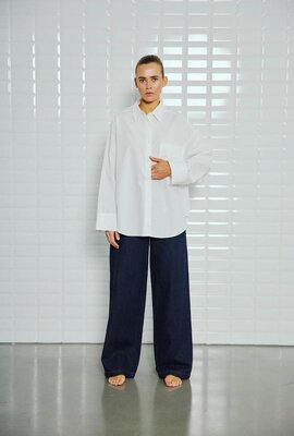 WITHBLACK Weiße Bluse