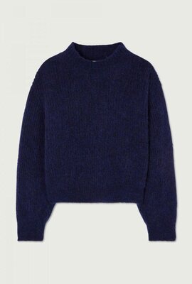 American Vintage Marineblauer Strickpullover