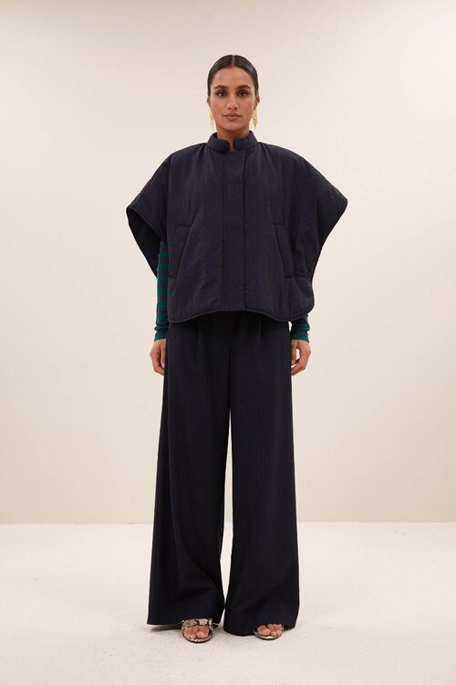 By Bar Dunkel Marine Jacke