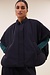 By Bar Dunkel Marine Jacke