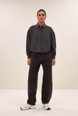 By Bar Anthrazit Bluse