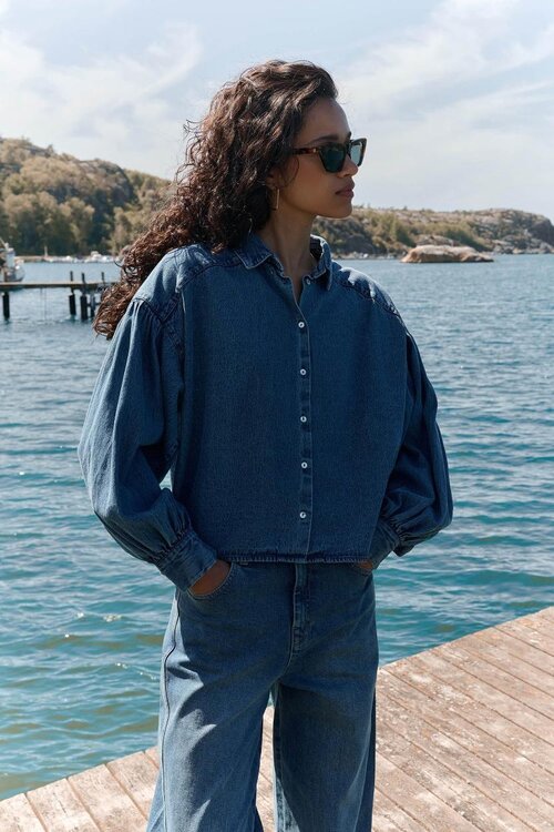 By Bar Denim Bluse