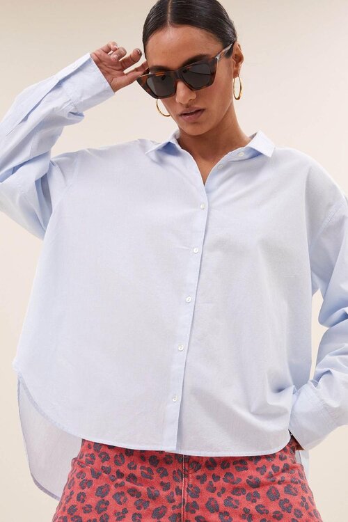 By Bar Hellblau Bluse
