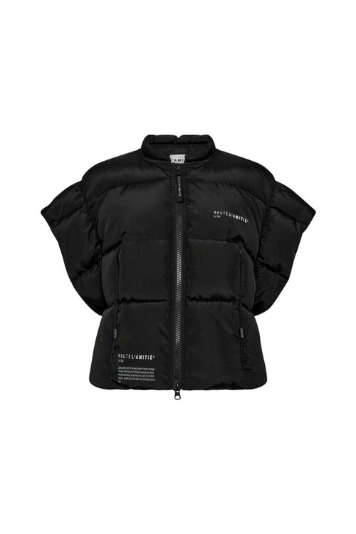 Haute L'Amitie Schwarze Puffer-Weste