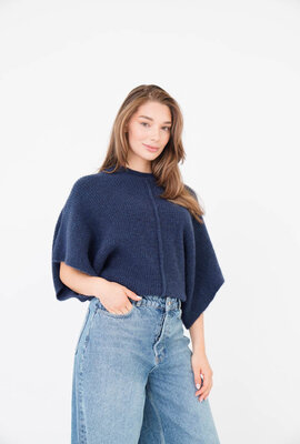 EST'SEVEN Dunkelblaue Pullover