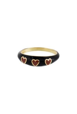 Anna & Nina Gold Queen of Hearts Ring