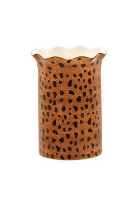Anna & Nina Braune Leopardenvase