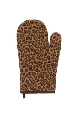 Anna & Nina Brauner Leopard Ofenhandschuh