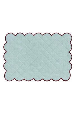 Anna & Nina Blaue Frosty Scalloped Tischset