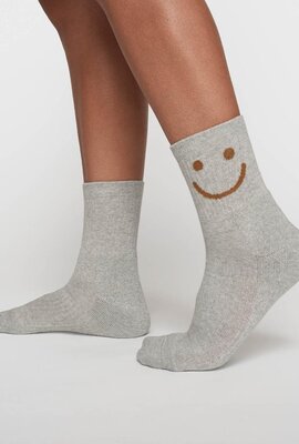 10Days Weiche weiße Socken lächeln