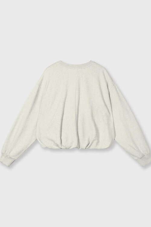 10Days Weißer weicher Faltenpullover