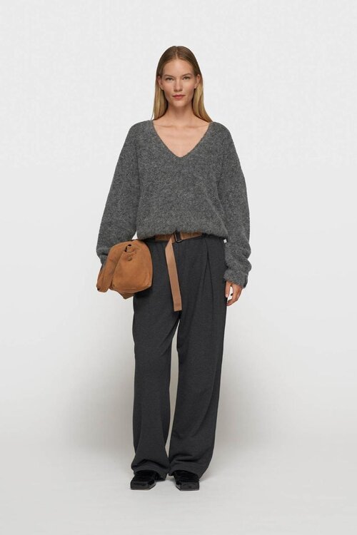 10Days Antra Melee Falten Strickpullover mit Haaroptik