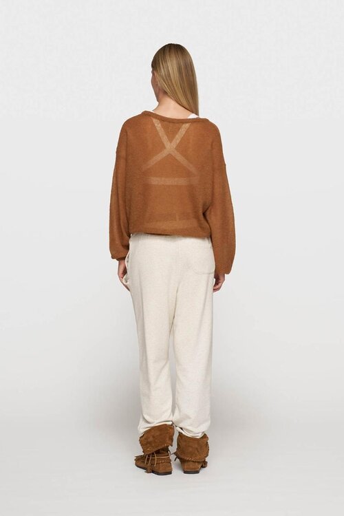 10Days Camel dünner Strickpullover