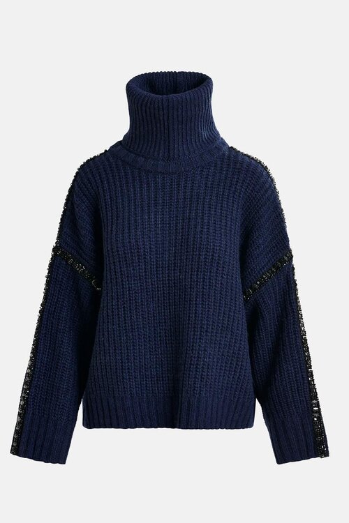 Essentiel Antwerp Indigo Verzierte Pullover