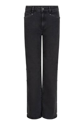 Dante 6 Schwarze Belvina Jeans mit weitem Bein